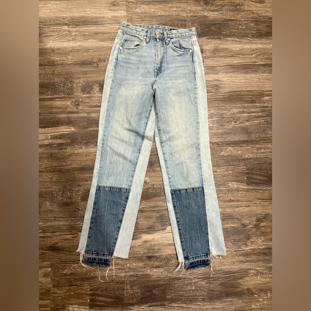 BLANKNYC The Howard Mid Rise Patchwork Loose Fit